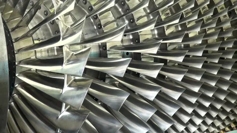 Balancing compressor rotor on bench. Repair of aircraft turbojet engines. Stock Footage 138097567