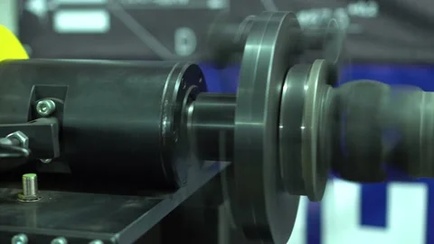 Balancing the gimbal in the workshop. Stock Footage 143253465