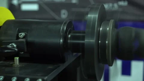Balancing the gimbal in the workshop. Stock Footage 143646898