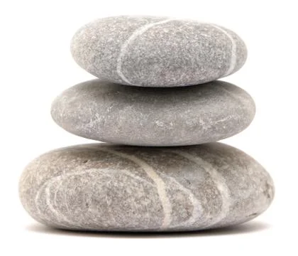 Balancing pebble tower Stock Photos