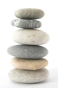 Balancing  pebbles Stock Photos