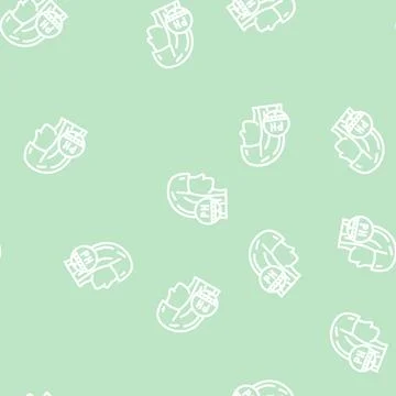 Balancing ph of scalp line vector seamless pattern 스톡 일러스트