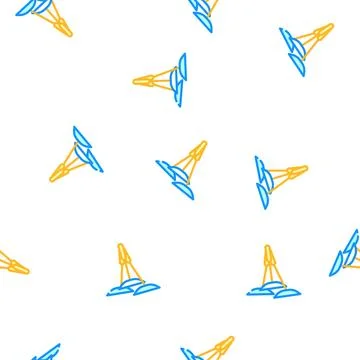 Balancing plates vector seamless pattern flat イラスト素材