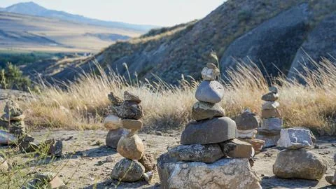 Balancing rocks Stock Photos