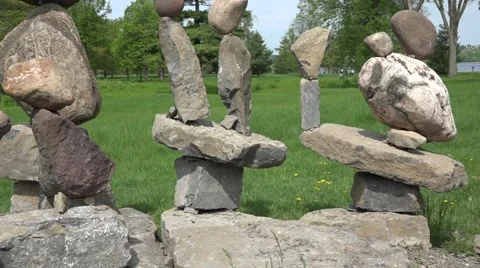 Balancing rocks - tracking shot Stock-Footage 50171924