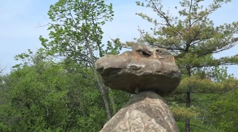 Balancing rocks - tracking shot Stock Footage 50171952