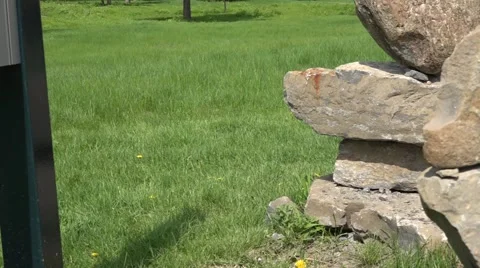 Balancing rocks - tracking shot Stock Footage 50173795