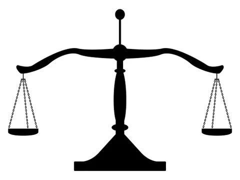Balancing Scales Stock Illustration