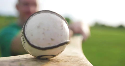 Balancing Sliotar Close Up Stock Footage 57752077
