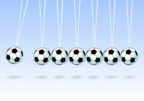 Balancing soccer ball 스톡 일러스트