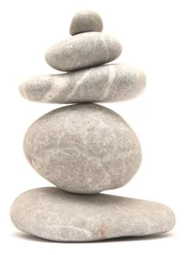 Balancing stone tower Stock Photos