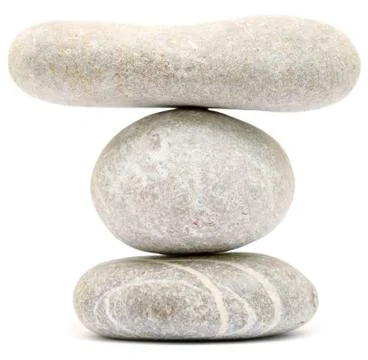 Balancing stone tower Stock Photos
