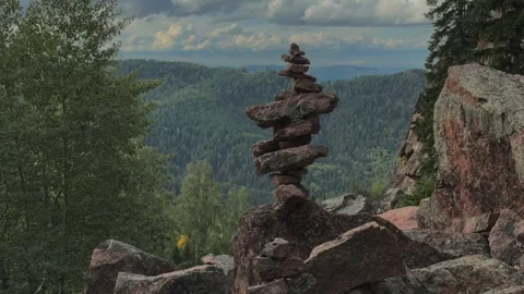 Balancing stones Stock Footage 283469141