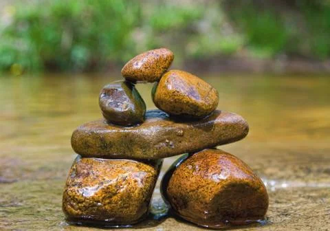 Balancing stones Stock Photos
