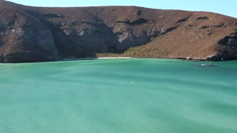 Balandra beach aerial drone view Stock Footage 272481253