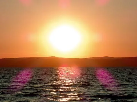 Balaton view Stock Photos