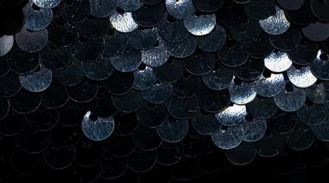 Balck sequins pattern texture fashion background Foto stock