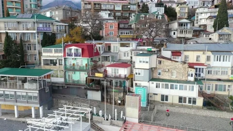 Balconies of an apartment building Stock Footage 152895264