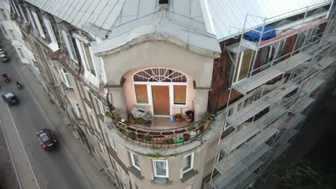 Balcony aerial view Stock Footage 159222249