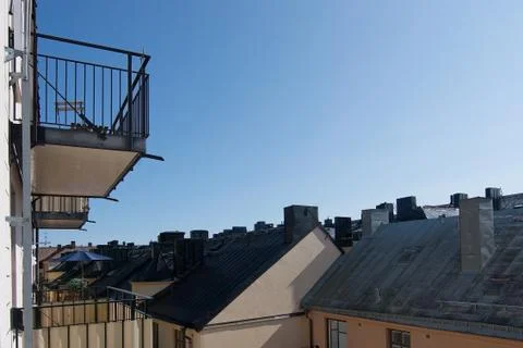 Balcony and rooftop Stock Photos