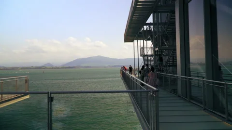 Balcony in Botín Center Video stock 160628216