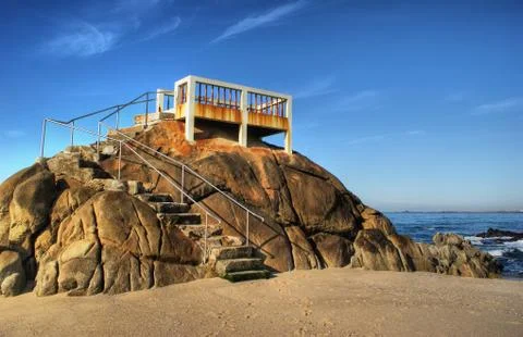 Balcony on a cliff Stock-Fotos