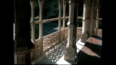 Balcony with Columns Stock Footage 276293224