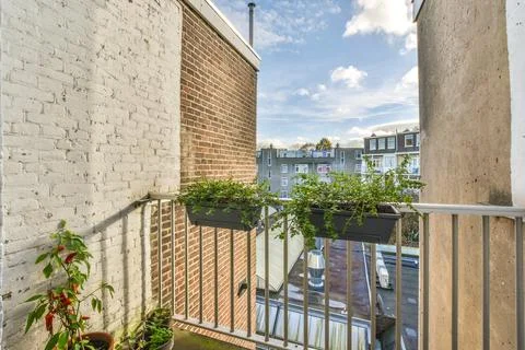 Balcony of a house Stock Photos