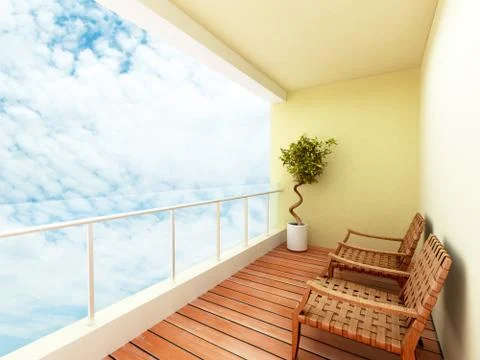 Balcony Stock Illustration
