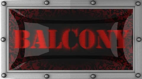 Balcony on led Stock Footage 8665646