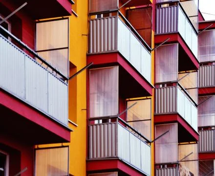 Balcony levels Stock Photos