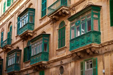 Balcony in Malta Stock Photos