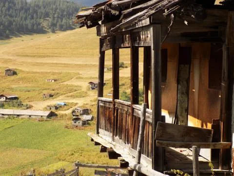 Balcony mountain background Foto stock