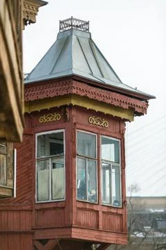 Balcony of an old building Stock Photos
