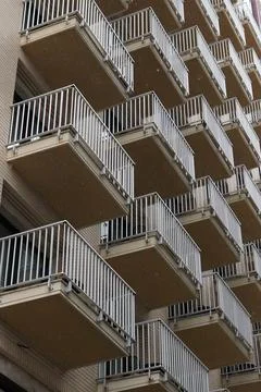 Balcony pattern of a modern apartment. Foto stock