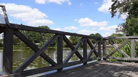 Balcony on the Pond Video stock 135698039
