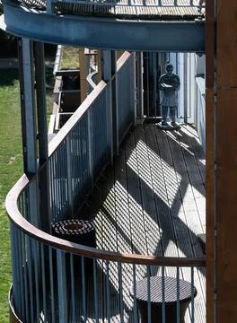 Balcony in sunlight Stock Photos