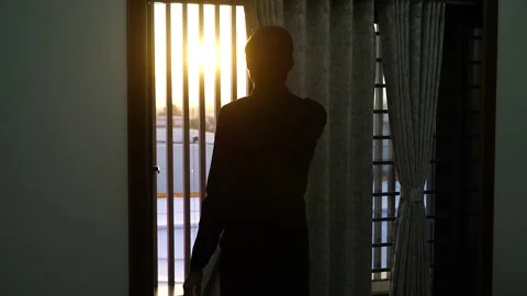 Balcony sunrise Stock Footage 236530217