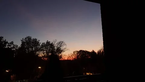 Balcony Sunset Stock Footage 165074520