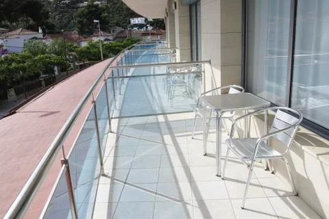 Balcony terrace Stock Photos
