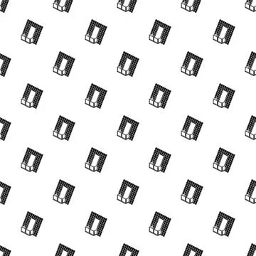 Balcony under roof pattern vector seamless イラスト素材