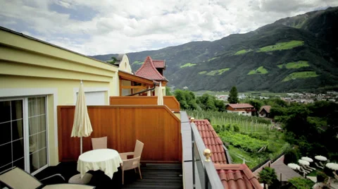 Balcony with a view Stock Footage 36052500