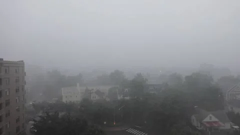 Balcony view storm Stock Footage 135950599