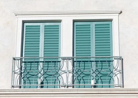 Balcony window Stock Photos