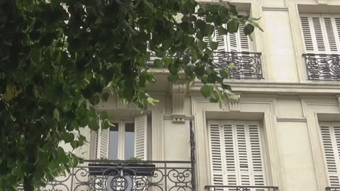 Balcony's and trees Stock Footage 97134935