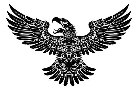 Bald Eagle Hawk Flying Tennis Ball Claw Mascot Illustrazione stock