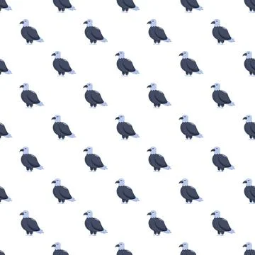 Bald eagle pattern symbolizing united states patriotism Illustrazione stock