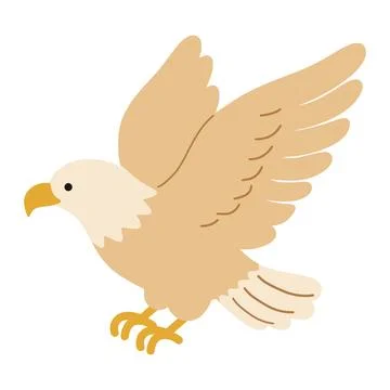 Bald eagle soaring celebrating america's independence day Stock Illustration