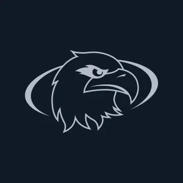 Bald eagle template Stock-Illustration