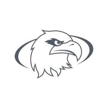 Bald eagle template Ilustração Stock